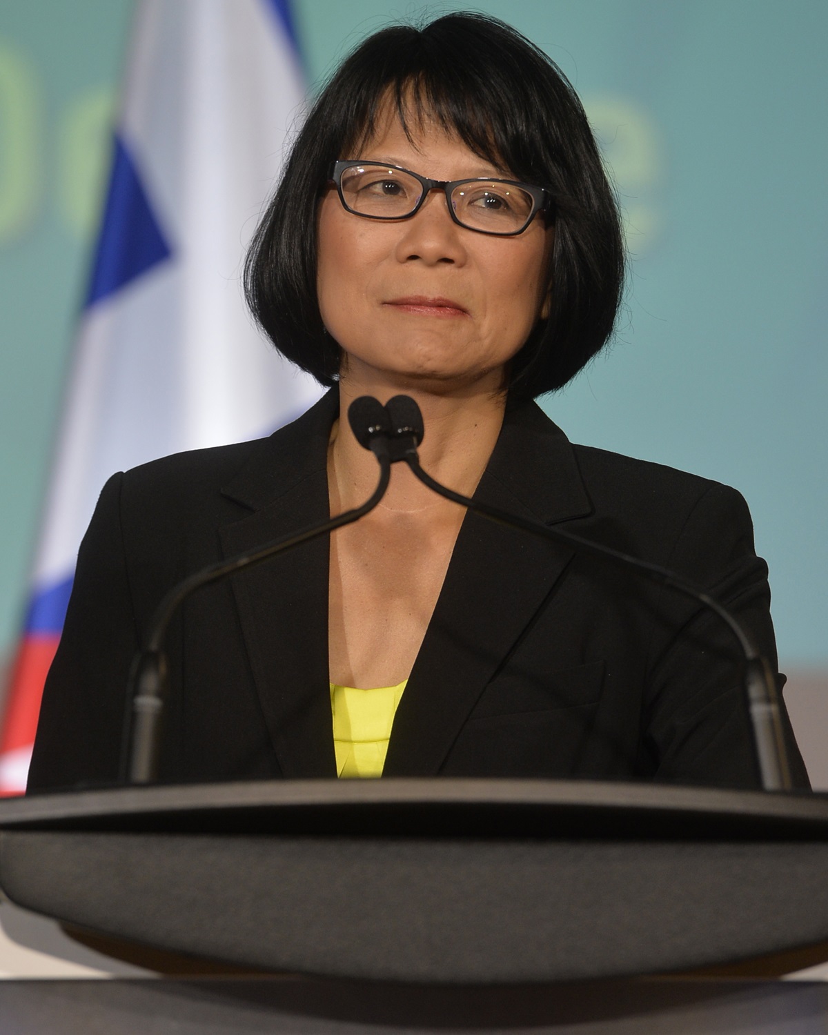Toronto mayoral candidate Olivia Chow at an all-candidates debate