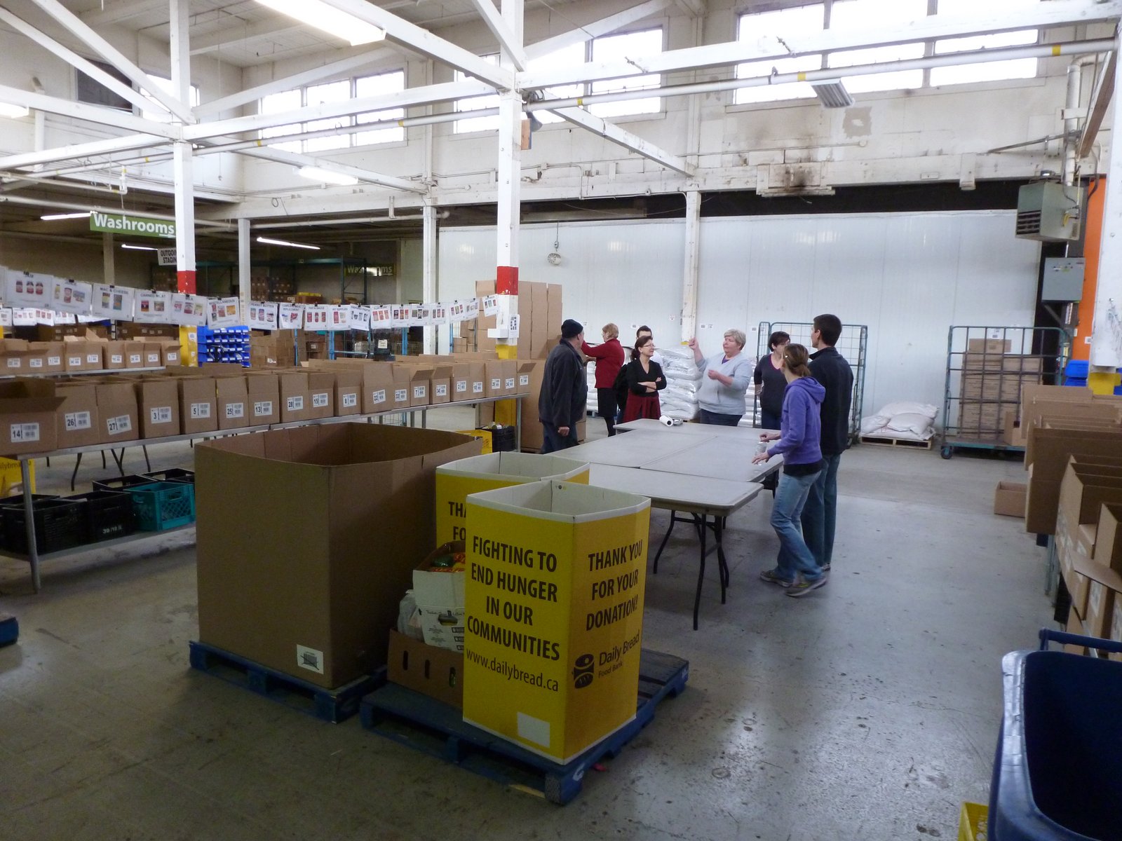 Daily Bread Food Bank sign in Toronto